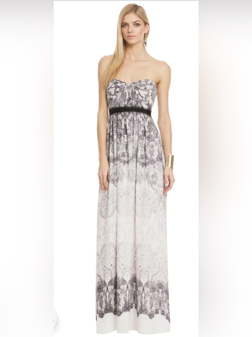 BCBGMAXAZRIA “ Lace all Night” Strapless Dress 6